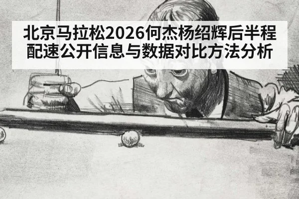北京马拉松2026何杰杨绍辉后半程配速公开信息与数据对比方法分析